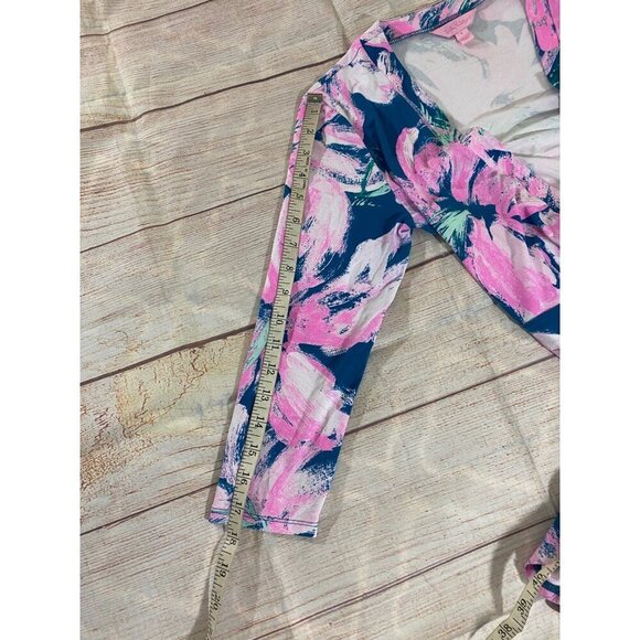 Lilly Pulitzer Women's Karlie Wrap Romper In Tidal Wave - Small - Picture 10 of 13